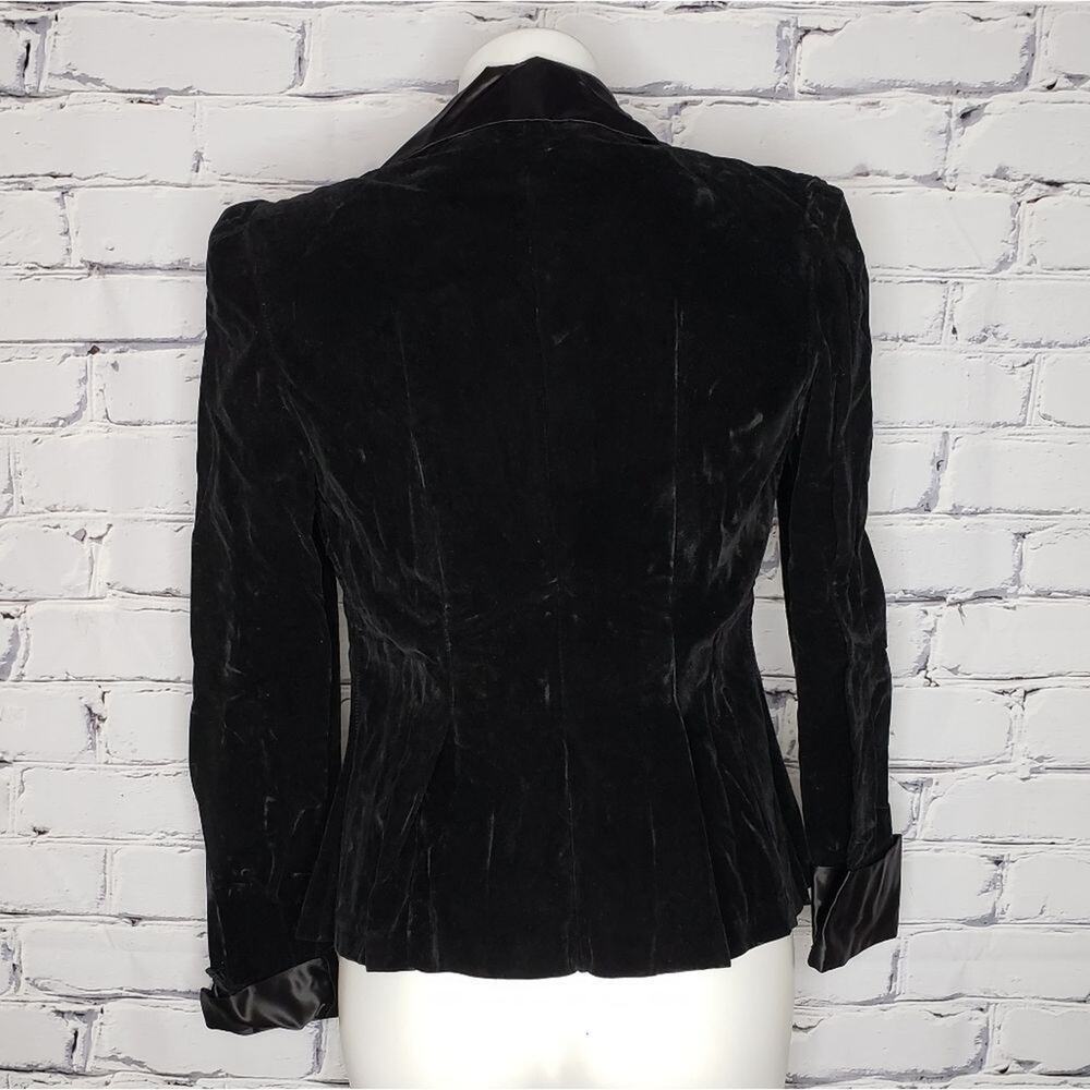 Vintage Neusteters Denver Black Velvet Blazer Jacket - Picture 4 of 10